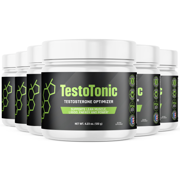 TestoTonic natural testosterone support best value 6 bottles 180 day supply